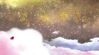 大气唯美中秋佳节金月祥云粒子LOGO视频的预览图